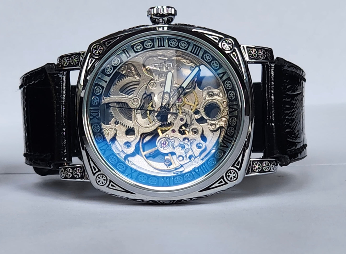 Eternal Skeleton Automatic Men's Watch with Perpetual Rotor Winding