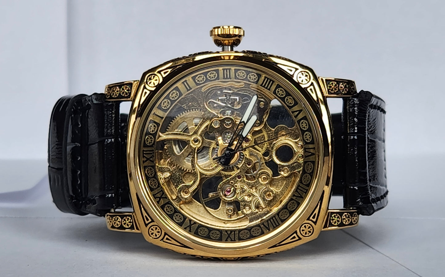 Eternal Skeleton Automatic Men's Watch with Perpetual Rotor Winding