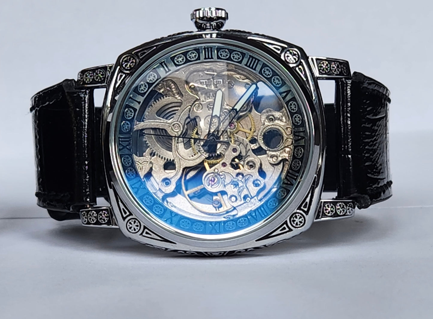 Eternal Skeleton Automatic Men's Watch with Perpetual Rotor Winding