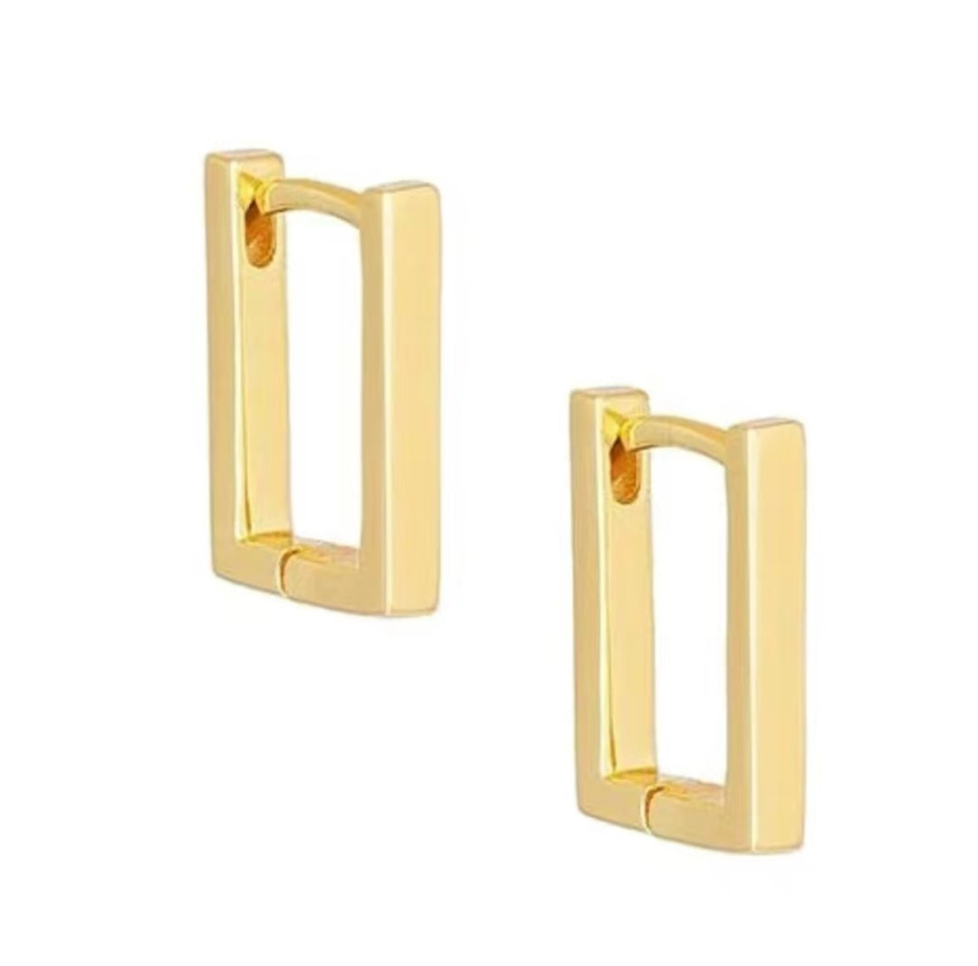 Rectangle Aura Lux geometrical collection 18K earrings