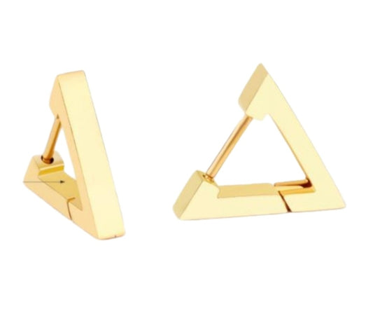 Triangle Huggies
Gold Plated 16.5 x 14mm